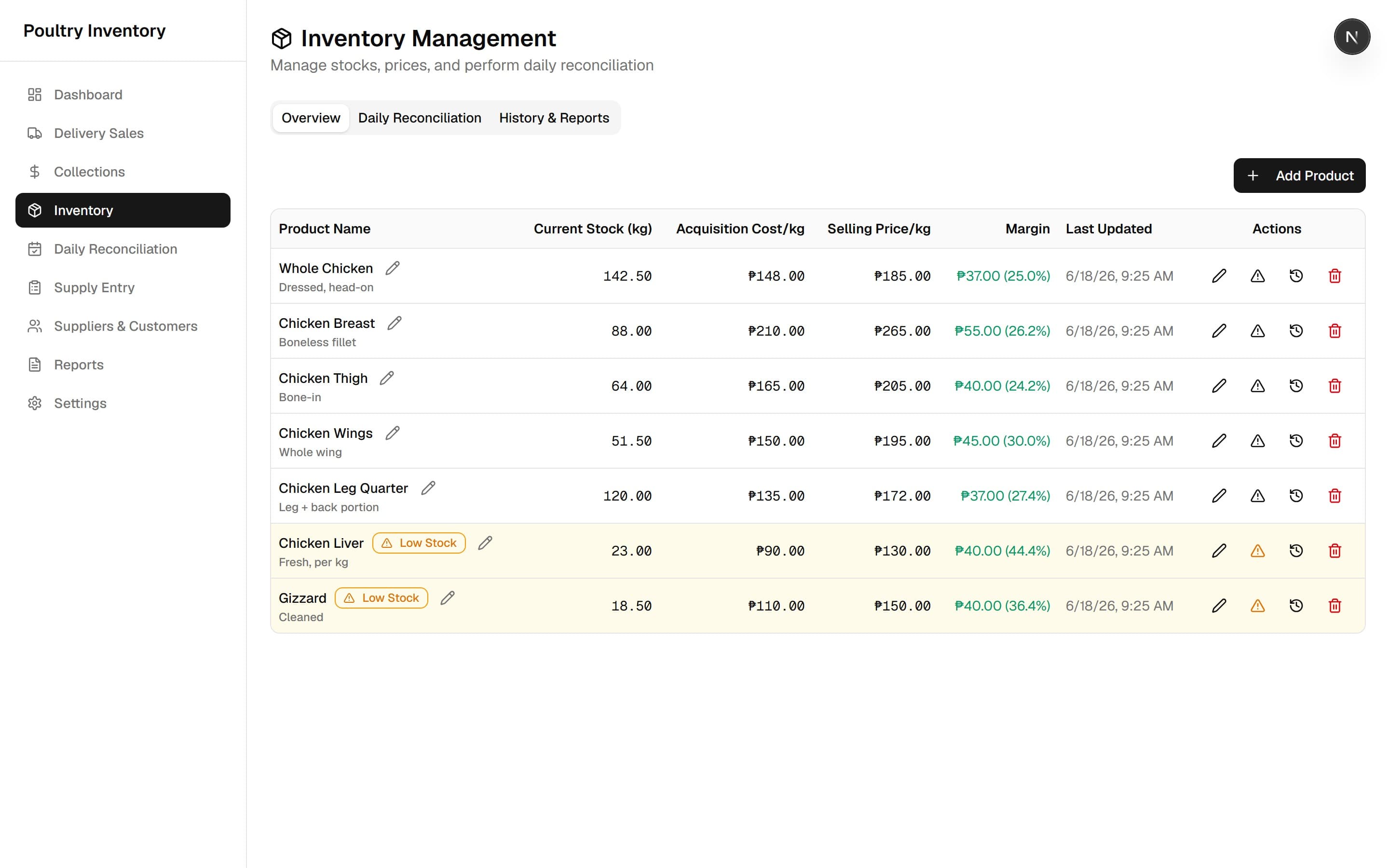 Rogers Manokan — interface screenshot