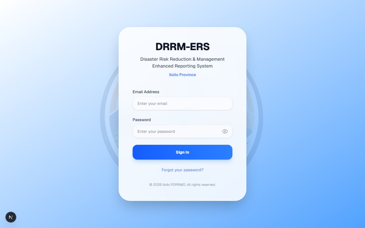 DRRM-ERS — Disaster Reporting System